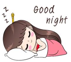 Boobib Retro Girl Stiker Line Line Store Good Night Quotes Gambar Lucu Stiker