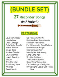 It's super easy, we promise! Easy Printables 27 Recorder Songs In F Major By Jenny S Music Store