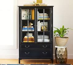 How to build a small bookcase with moldings. Bronson 40 X 65 Bookcase With Doors Pottery Barn