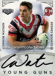 He previously played for the sydney roosters in the national rugby league, and played for the country origin side. 2017 Elite Young Guns Card Yg 14 Connor Watson 30576
