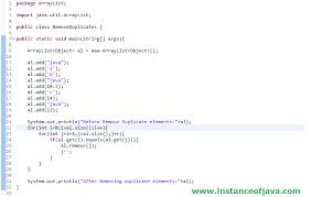 Have you ever been stuck trying to remove a specific item from an array? Remove Duplicates From Arraylist Without Using Collections Instanceofjava