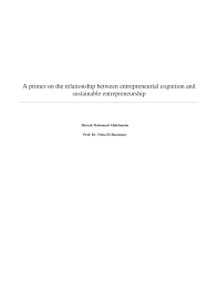 Berikut merupakan senarai produk keluaran dr azlan. Pdf A Primer On The Relationship Between Entrepreneurial Cognitions And Sustainable Entrepreneurship