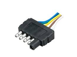 What to look for when buying boat trailer wiring harness. 5wftpt Five Wire Flat Plug With Wire Pigtail For Trailer Harness