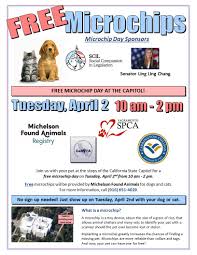 The first free microchip registry. Sacramento Spca On Twitter One Week Until Our Free Microchip Event At The Capitol We Are Administering Up To 600 Microchips For Cats And Dogs With No Restrictions Please Bring Cats In