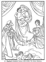 Color Your Own Italian Renaissance Masterpieces Raphael Faffaello Sanzio The Sistine Madonna 1 Flickr Coloring Book Art Coloring Books Renaissance Paintings