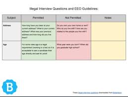 Illegal Interview Questions What Not To Ask Candidates