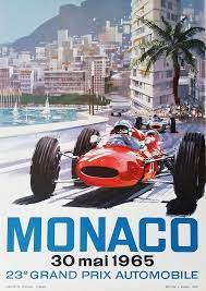 Reproduction Vintage Monaco Grand Prix Poster 30th May 1965 A2 Ebay Vintage Racing Poster Monaco Grand Prix Posters Grand Prix Posters