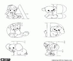 Dltk's crafts for kids free printable coloring pages. Alphabet Babies And Animals Coloring Pages Printable Games