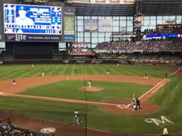 miller park section 220 home of milwaukee brewers