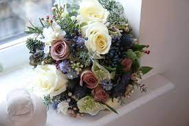 Etsy uses cookies and similar technologies to give you a better experience, enabling things like: The Midnight Blue Frosted Winter White Wedding Day Of Ashley Jason At St Cuthbert S The Atrium Blue Wedding Bouquet Spring Wedding Flowers Wildflower Wedding