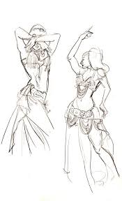Belly Dancers By Firshania Jpg 500 822 Dancing Drawings Dancer Drawing Dancers Art