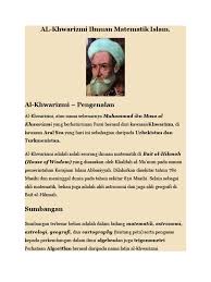 0%(1)0% found this document useful (1 vote). Sumbangan Al Khawarizmi Dalam Bidang Matematik Astronomi Dan Geografi