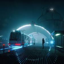 Last Train Home Beeple On Artstation At Https Www Artstation Com Artwork 8d6xg Futuristic City Futuristic Art Cyberpunk Aesthetic