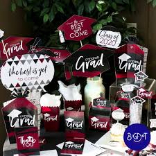 Maroon Graduation Party Ideas Graduation Theme Custom Graduation Party Graduation Party