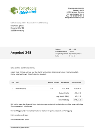 Angebot reinigung language:de / musterausschreibung reinigung oberosterreichischer.ebenfalls gehören das leeren der papierkörbe, die reinigung der sanitärräume und das auffüllen des verbrauchmaterials zu diesem angebot. Angebote Schreiben Fur Gebaudereiniger Und Dienstleister Funktionen Von Fortytools