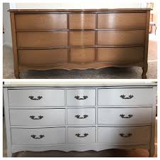 Before And After Rustoleum Aged Gray Chalk Paint From Home Depot Repurposed Furniture Furniture Chalk Paint Furniture