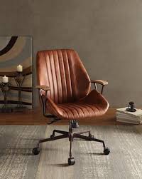 Add An Edgy Industrial Style To Your Home Office With The Hamilton Leather Office Chair This Sw Office Chair Design Best Office Chair Industrial Office Chairs