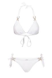 Leonie Sparkling White Bikini: Elegance Handmade in Italy