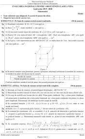 Evaluare nationala clasa 6 2019. Evaluare Nationala 2018 Programa