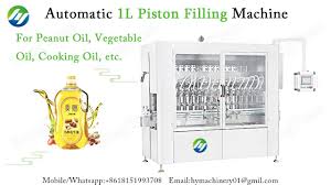 Automatic 1l Piston Filling Machine For Peanut Oil Vegetable Oil Cooki In 2020 Peanut Oil Edible Oil Cooking Oil