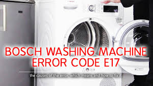 Washer series and dryer pair platinum kitchen plus manual reset. Bosch Washer Error Code E17 Causes How Fix Problem