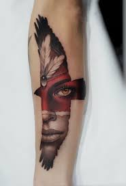 Image Based Design Sarah Kriegh Client Native American Indians I Think This Image Depicts A Strong Woman That I Wrist Tattoos For Guys Tattoos Native Tattoos