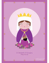 Printables Most Adorable Saint Cards Saint Elizabeth Of Hungary Saint Elizabeth Clare Of Assisi