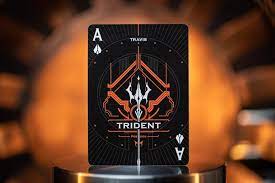 Poseidon trident deluxe edition playing cards new sealed card mafia fanning deck. Runit Decks Pre Order Trident Playing Cards Set By Card Facebook
