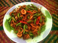 Sis masak sotong goreng kunyit, menu simple tapi sedap dan boleh menambah nasi. Resepi Sotong Goreng Kunyit Kacang Buncis Dunia Belajar