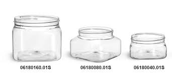 4.6 out of 5 stars. Sks Bottle Packaging Plastic Jars Clear Pet Square Jars W Lined Aluminum Caps