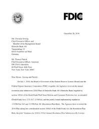 See reviews, photos, directions, phone numbers and more for deutsche bank locations in new york, ny. Fillable Online Resolution Plan Feedback Letter To Deutsche Bank Ag Fax Email Print Pdffiller