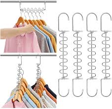 Space saving small closet organizer. Buy Amkufo 10 Pack Space Saving Hangers Magic Hangers Metal Clothes Hangers Organizer Cascading Hangers Small Closet Organizer Dorm Storage Gain 80 More Space Small Closet Organizer Online In Indonesia B07xxsqttp