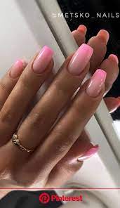 Minor ombre pink and also white coffin nails obtain a big increase in vogue from a shimmery rainbowlike design. 50 Cute Summer Nail Ideas For 2020 In 2020 Pink Ombre Nails Short Acrylic Nails Designs Short Coffin Nails Designs Clara Beauty My