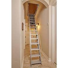 One Touch Electric Attic Stairs 500 Lb Capacity Attic Ladder Attic Ladder Ideas Attic Stairs