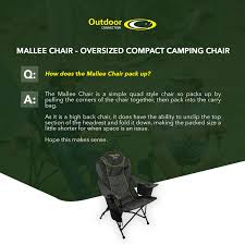 The Mallee Chair Camping Chair Design Chair Camping Chair
