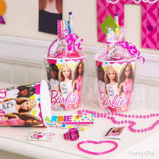 Use colorful decorations for a party invitation make. Barbie Party Supplies Party City