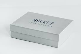 Download Premium Psd Of Classic Gray Gift Box Mockup 525563 Box Mockup Mockup Free Mockup