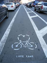 Love Lane Fahrrad Radfahren Streetart