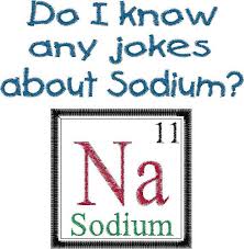Periodic Table Joke Design Sodium Chemistry Embroidery Design Jokes Embroidery Designs Periodic Table