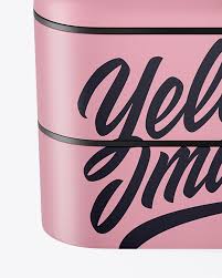 Download Matte Lunch Box Mockup In Box Mockups On Yellow Images Object Mockups PSD Mockup Templates