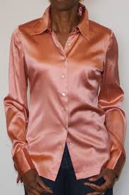 It has a traditionally tailored silhouette and slightly edgy sign up for the insider reviews newsletter for honest reviews on the latest products & services. Ladies Elegant Stretch Silk Charmeuse Fitted Button Shirt Blouse Deep Salmon
