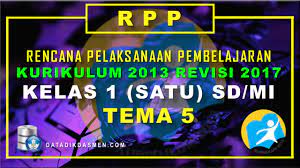 Rpp kelas 1 tema 5 revisi 2017. Rpp Kelas 1 Tema 5 Sd Mi Kurikulum 2013 Revisi 2017 Datadikdasmen Com