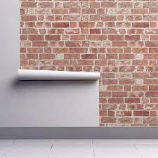 Faux Brick Wallpaper Antique Brick Wallpaper By Etsy Brick Wallpaper Faux Brick Faux Brick Wallpaper