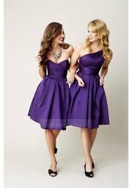 Satin Purple Short One Shoulder Bridesmaid Dress 2013 Purple Bridesmaid Dresses Satin Bridesmaid Dresses Bridesmaid