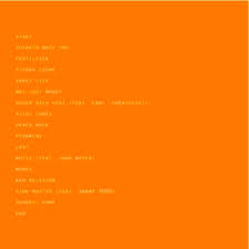 Frank Ocean Channel Orange Lyrics And Tracklist Genius
