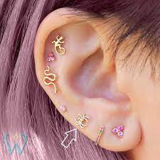 Spider Stud Earring Cartilage Earring Helix Earring Tragus Etsy In 2021 Cool Ear Piercings Earings Piercings Ear Jewelry