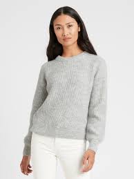 A piece of clothing, typically with long sleeves and made from wool, that is worn on the upper…. Heritage Ribbed Crew Neck Sweater Banana Republic