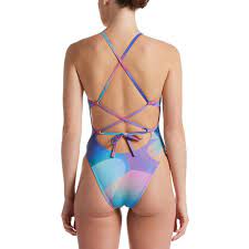 Nike Hydrastrong Spectrum Lace Up Tie Back One Piece Nike Swimwear One Piece Kids Swimwear