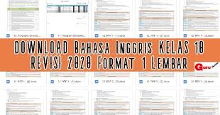 Download Rpp 1 Lembar Bahasa Inggris Sma Smk Revisi 2020 Bahasa Bahasa Inggris Inggris