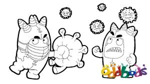 The process of digital drawing on the cintiq pro for making coloring pages. Oddbods Coloring Pages 55 Images Free Printable